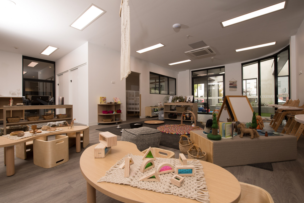 Babies Room set up with play equipment at Fitzroy ELC